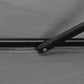 6.6FT Patio Umbrella, Outdoor Parasol with 6 Solid Ribs, Dark Grey