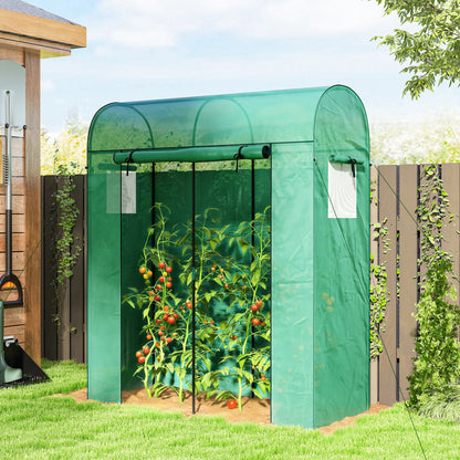 6' x 2' x 6.6' Mini Greenhouse with Roll-Up Door and Mesh Window