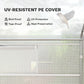 Walk-in Tunnel Greenhouse with Galvanized Steel Frame and Windows, Garden Planting Warm House, 13' x 10' x 6.5' , White