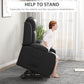 Electric Lift Chair for Elderly, Power Recliner with Footrest, Remote Control, Cup Holders for Living Room, Grey