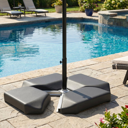 Set of 4 HDPE Cantilever Umbrella Base Weights