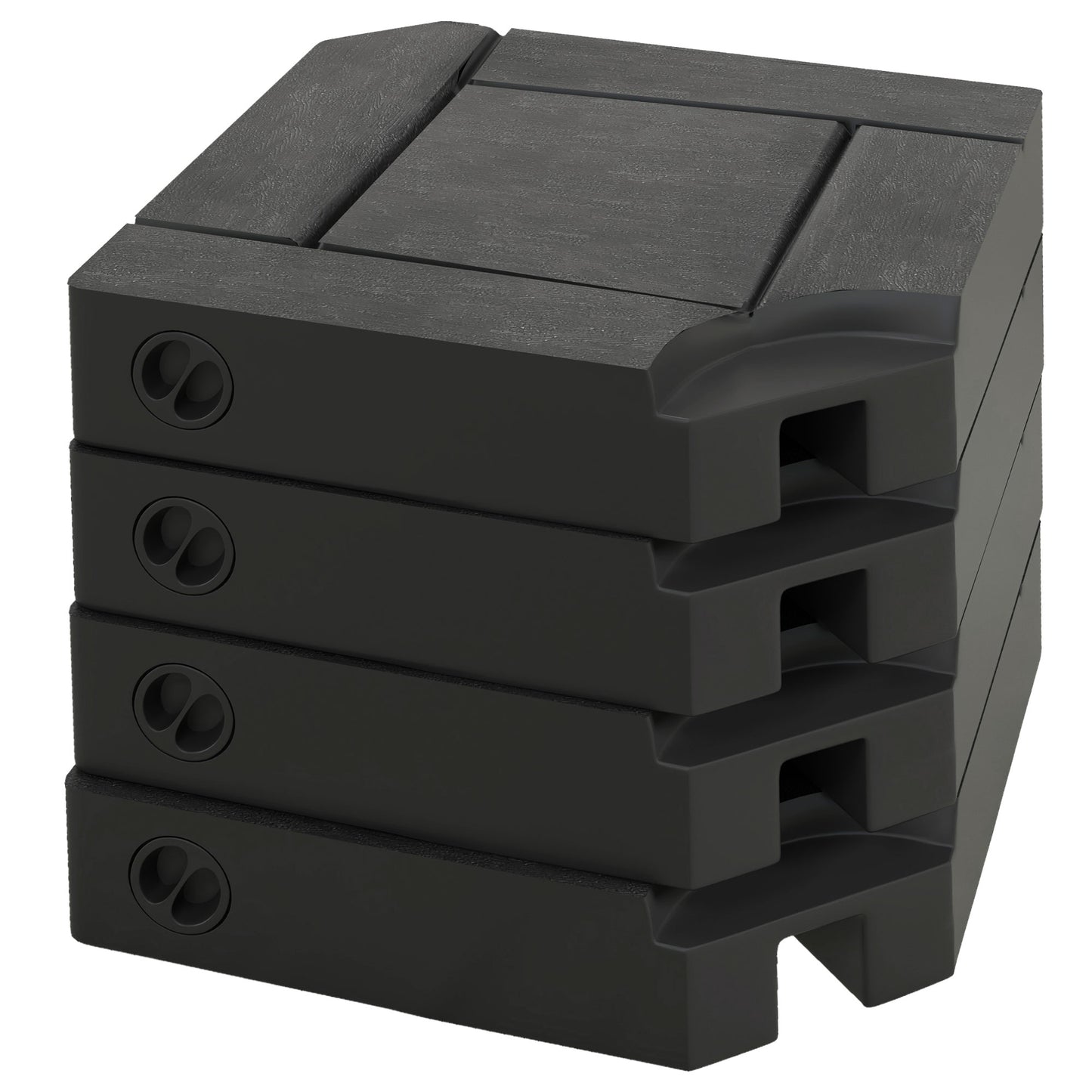 4PCs Patio Umbrella Base, Water or Sand Filled Cantilever Umbrella Weights for Cross Base with Handles, HDPE