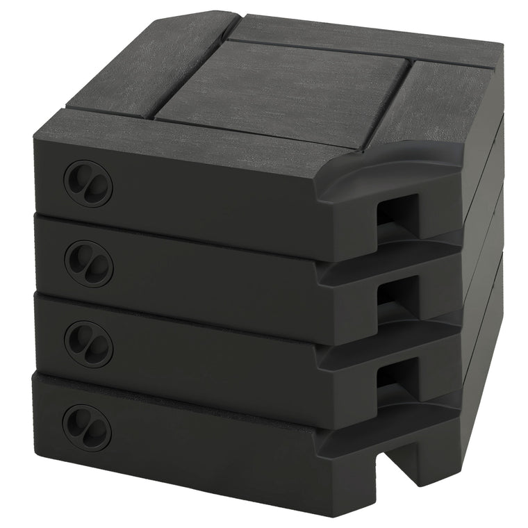 4-Piece HDPE Umbrella Base Weights with Handles