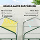 Mini Greenhouse with Screen Roof, Portable Small Greenhouse with Roll-Up Zipper Door