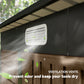 6' x 4' Galvanized Garden Storage Shed, Metal Outdoor Shed with Double Doors and 2 Vents, Teak