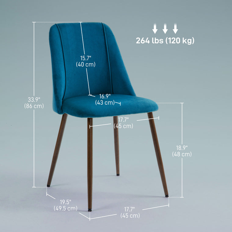Velvet Dining Chairs Set of 4