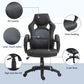 Racing Gaming Chair Office Chair Computer Desk Gamer Chair with Swivel Wheels, Padded Headrest, Tilt Function, Grey