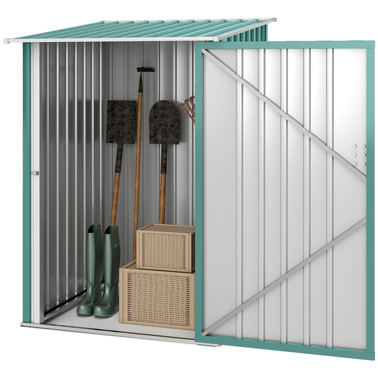 3.3' x 3.4' Lean-To Shed with Lockable Doors