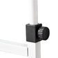 Mobile Standing Desk, Adjustable Height 31.5 inch Stand Up Desk with Wheels for Home Office, White