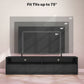 LED Lighted TV Stand for TVs up to 75", Modern TV Cabinet with Storage Drawers for Living Room, High Gloss Black
