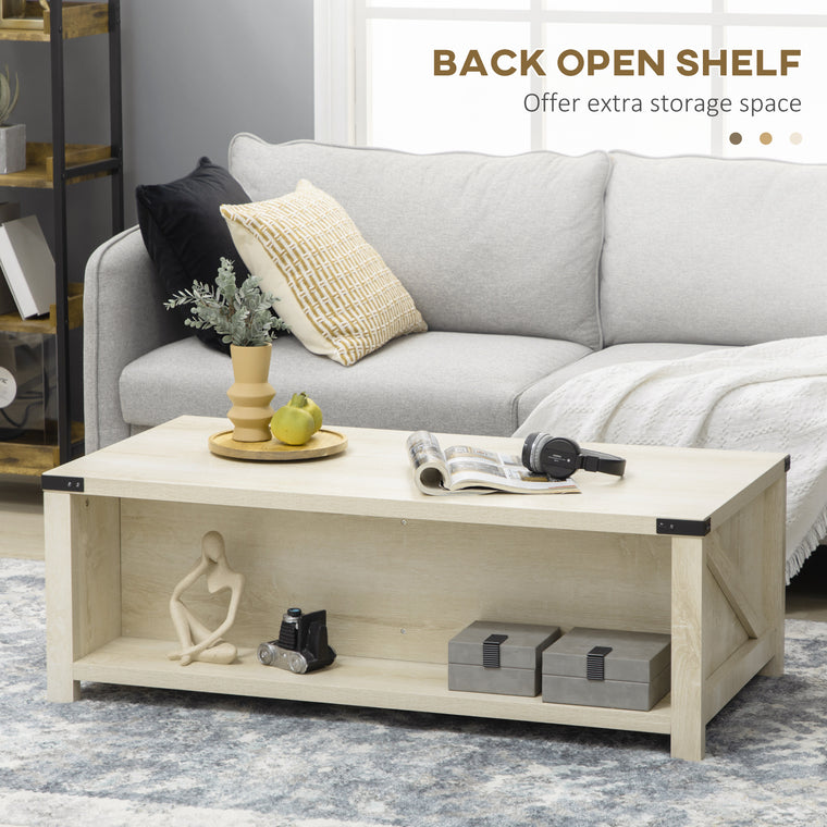 Industrial End Table with Drawer and Shelf