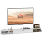 71" Floating TV Stand for TVs up to 75 Inch, Wall Mounted Media Console with Flip Drawer and 2 Open Shelves, White