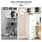 4 Drawer Filing Cabinet with Lock, Office Storage Cabinet with Adjustable Hanging Bars for A4 Letter Size Files, White