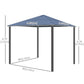 10x10ft Hardtop Gazebo with Aluminum Frame, Polycarbonate Gazebo Canopy with Curtains and Netting