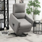 Electric Power Lift Recliner Chair with Remote Control and Side Pocket for Living Room, Grey