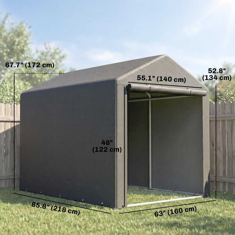 Galvanized Steel Bike Storage Shed
