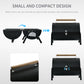 Outdoor Charcoal BBQ Grill, Tabletop Folding Barbecue Grill with Handle, 17.3" x 9.8" x 14", Black