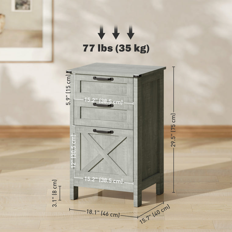 3-Drawer Vertical Filing Cabinet