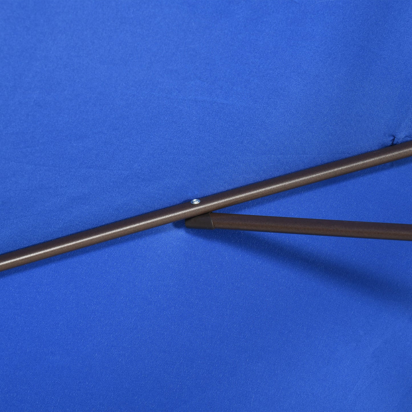 6.5x10ft Patio Umbrella, Rectangle Market Umbrella with Aluminum Frame and Crank Handle, Garden Parasol Outdoor Sunshade Canopy, Dark Blue