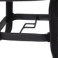 42 inch Patio Dining Table with Umbrella Hole Round Outdoor Bistro Table for Garden Lawn Backyard, Steel
