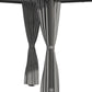 10' x 10' Hardtop Gazebo, Outdoor Gazebo Canopy with UV60+ Polycarbonate Roof, Curtains, Central Hook and Steel Frame for Garden, Lawn, Backyard, Deck, Dark Grey