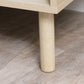 Set of 2 Bedroom Nightstands, Side Table with Storage Shelf and Drawer for Living Room, Bedroom, Natural Wood
