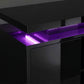 TV Stand for TVs up to 60 Inch, Modern Entertainment Center with LED Lights and Power Outlets, High Gloss Black