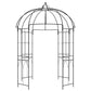 Birdcage Shape Arbour, Metal Garden Arbour Pergola Pavilion for Climbing Plants, Lights, French Style Arch Trellis