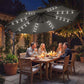 11.3 ft Cantilever Patio Umbrella with Light, Cover, Aluminium UPF50+ Offset Outdoor Umbrella Parasol, Dark Grey