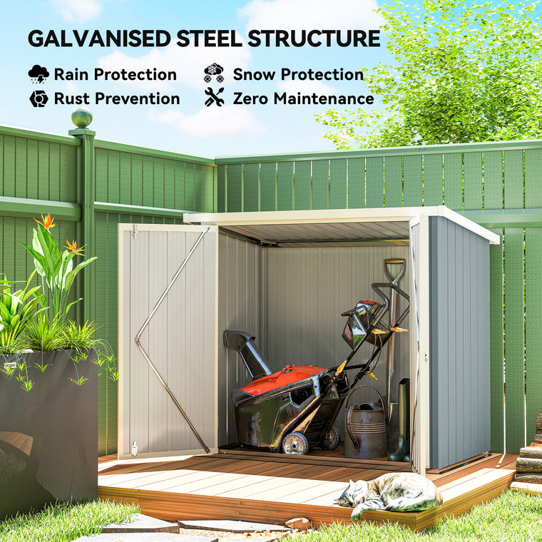 5' x 3' Metal Storage Shed with Double Doors