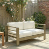 Patio Loveseat with Cushions and Wide Armrests