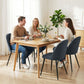 Set of 4 Modern Dining Chairs, Velvet Upholstered Kitchen Chairs with Steel Legs for Living Room, Dark Grey
