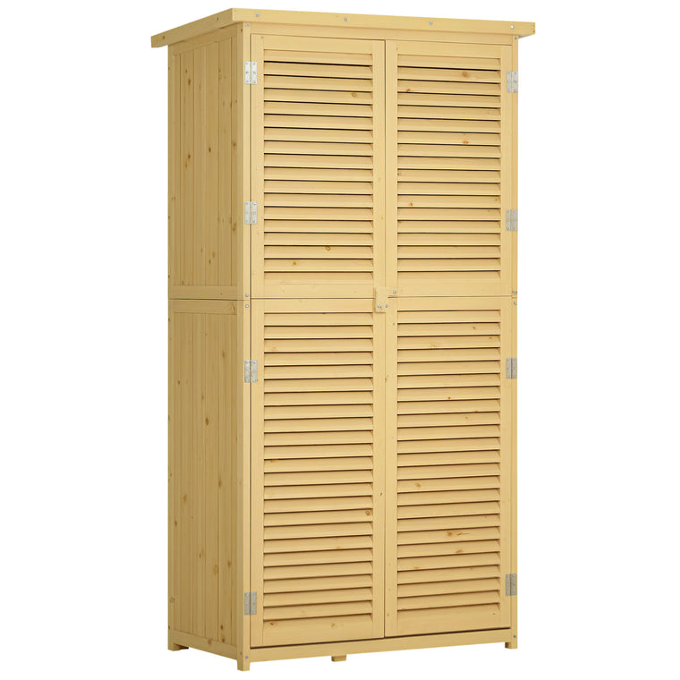 3' x 5' Wood Garden Shed with Asphalt Roof and Lock