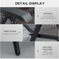 2PCs Outdoor Wicker Folding Chairs with Adjustable Backrest, Brown