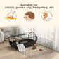 Guinea Pig Cage with Foldable Detachable Playpen, Rolling Rabbit Chinchilla Hedgehog Bunny Cage Small Animal Habitat with Water Bottle, Hay Feeder