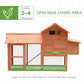 82" Deluxe Chicken Coop Wooden Hen House Rabbit Hutch Poultry Cage Pen Backyard with Run and Nesting Box
