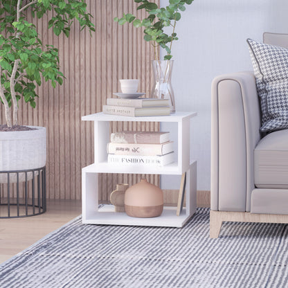 Slim Nightstand for Small Spaces - White