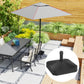 17.7" x 17.7" x 11.8" Black Heavy Duty Umbrella Base
