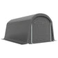10' x 15' Portable Shed, Outdoor Storage Shed Tent with Roll-Up Zipper Door for Patio Garden Garage, Dark Grey