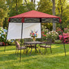 7' x 7' Foldable Pop Up Gazebo Tent with Backpack