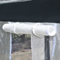 6.6' x 10' x 7' Heavy Duty Walk-In Greenhouse Vegetable Seed Growth Tent Outdoor Plant Growing Tunnel Warm House Flower Shed Backyard White