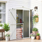 Apex Roof Metal Garden Shed with Shelf