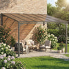 11' x 10' Wall-Mounted Lean-To Pergola with Polycarbonate Roof