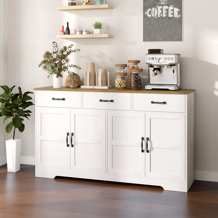Sideboard Buffet Cabinet with 3 Drawers