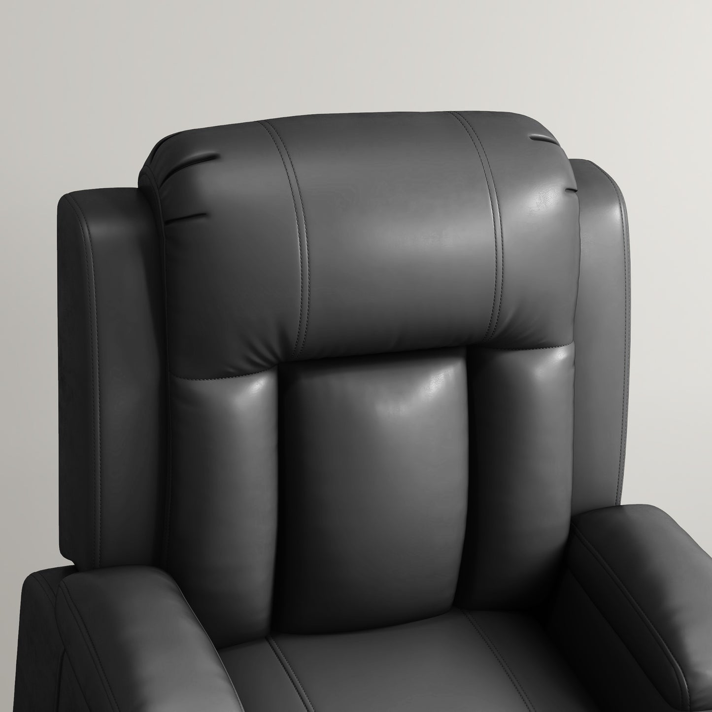 Electric Lift Chair for Elderly, Power Recliner with Footrest, Remote Control, Cup Holders for Living Room, Grey