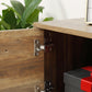 TV Stand for TV up to 50 Inches, TV Cabinet with Door, Open Storage and Drawers, TV Table with Steel Legs, Coffee