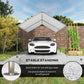 10' x 20' Carport Heavy Duty Galvanized Car Canopy with Included Anchor Kit, 3 Reinforced Steel Cables, White