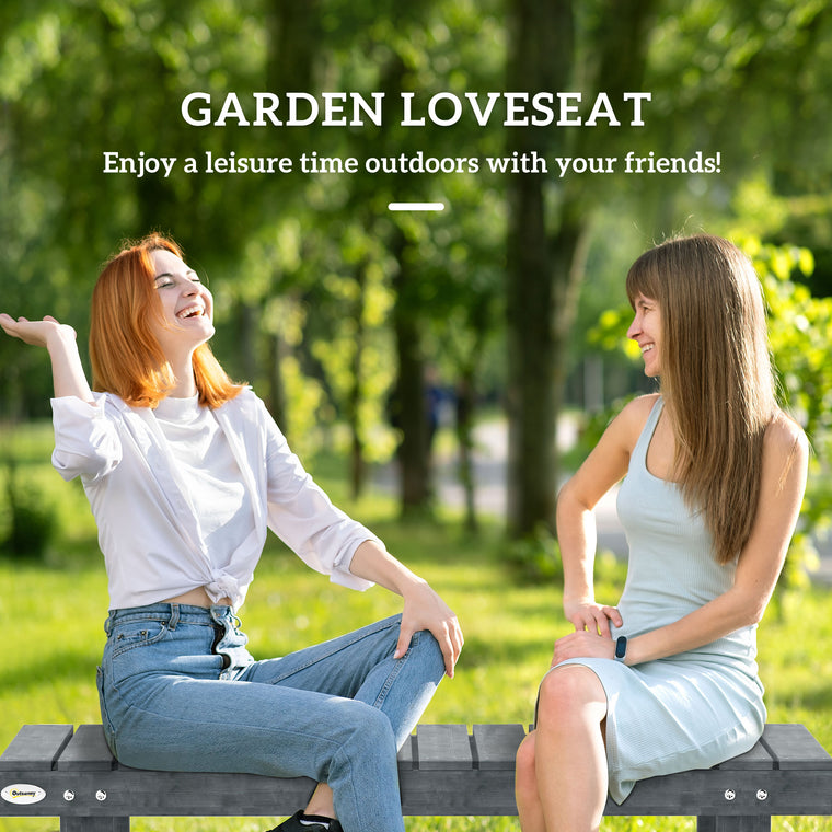 43.25" Backless Fir Wood Garden Bench