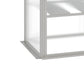 6.3' x 2.3' x 6.1' Outdoor Polycarbonate Greenhouse with 3-Tier Shelves, Cold Frame Greenhouse with Sliding Door and Aluminum Frame