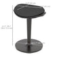 Standing Desk Stool, Ergonomic Wobble Chair, Adjustable Leaning Stool for Office Desks, with Rocking Motion, Black